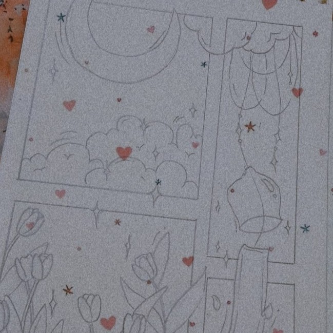 Sketching hobby artwork